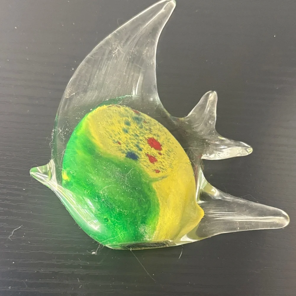 Colorful Glass Fish Figurine